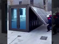 Casa in contenitore espandibile resistente ai terremoti da 20 piedi con bagno