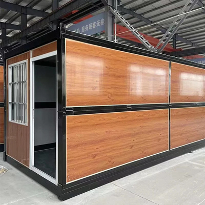 Casa di contenitori pieghevoli prefabbricata resistente alla ruggine e facile da installare