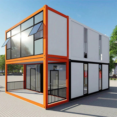 Facile da installare Flat Pack Container House per magazzino con struttura in acciaio leggero