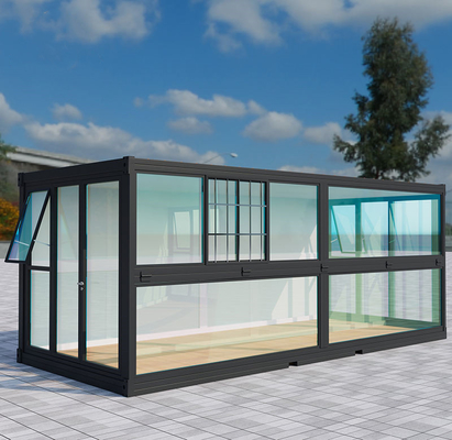 Moderne case prefabbricate con contenitori pieghevoli portatili con bagno cucina soggiorno