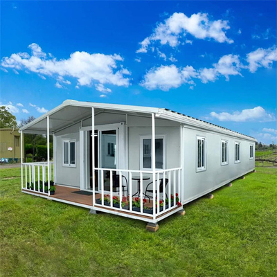 Ampliamento della casa di container con terrazza Luxury Mobile 20ft 40ft Modular Home