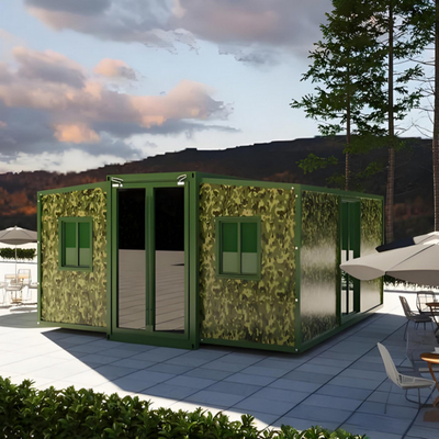 Casa container espandibile da 2 camere da letto personalizzata 20 piedi per case vacanze