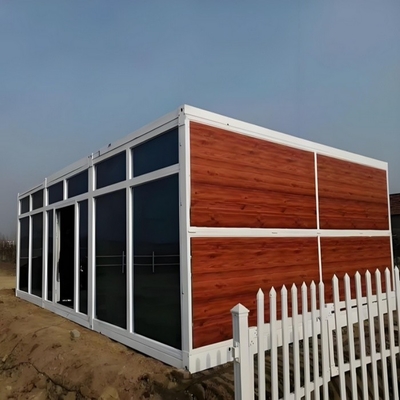 Casa contenitore pieghevole in acciaio galvanizzato 10 piedi facile installazione e trasporto
