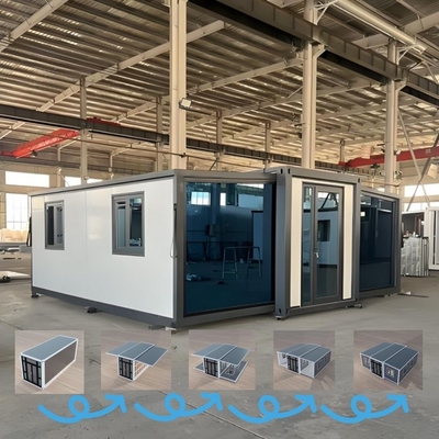 Casa in container espandibile da 40 piedi con 2 camere da letto soggiorno cucina bagno